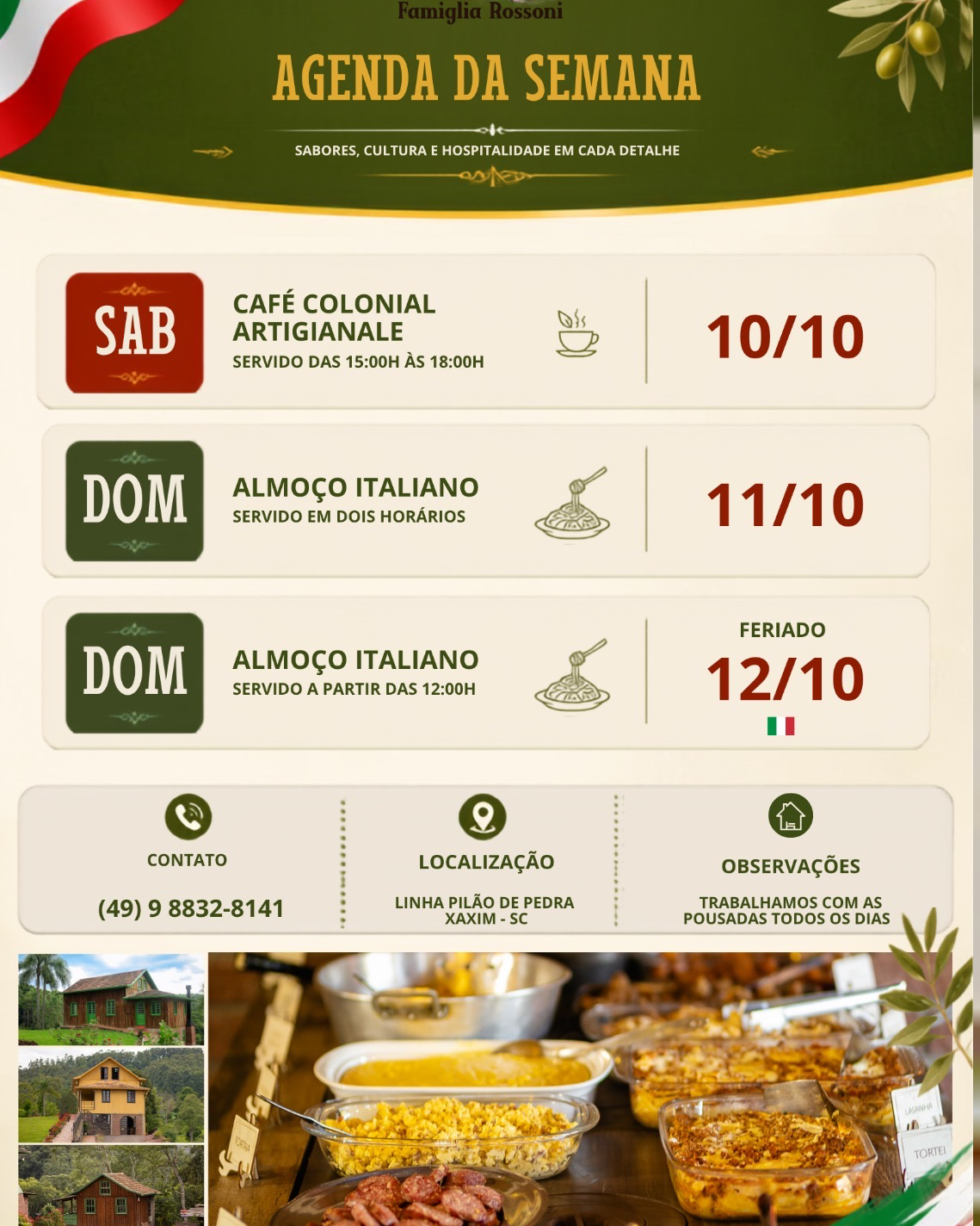 Gastronomia típica italiana 