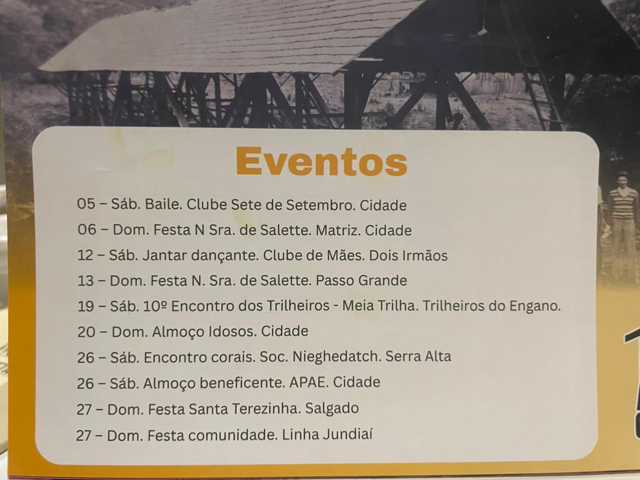 Eventos  Setembro Ipumirim